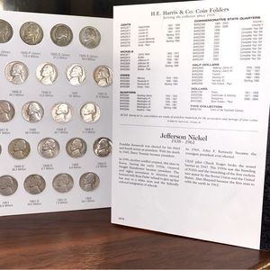 Jefferson Nickel 1938-1961 Coin Folder Full Collection Only $5.95 S&H!
